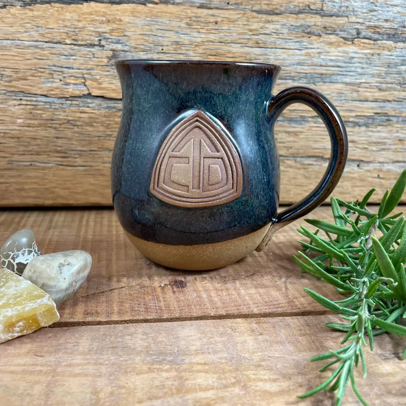 StormCloud mug with Continental Divide trail medallion